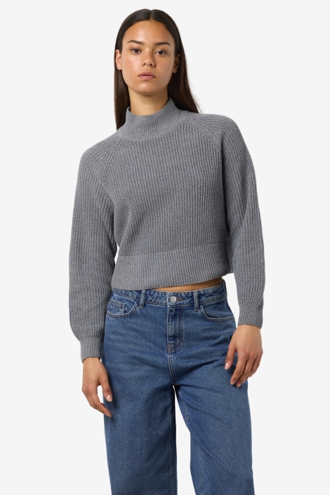 Noisy may nmdara l/s high neck knit fwd noos